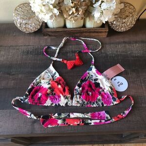 PQ Reversible Triangle Bikini Top Desert Rose